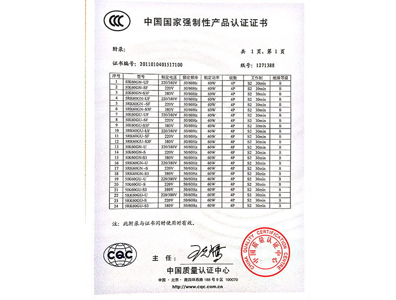 產品認證證書12
