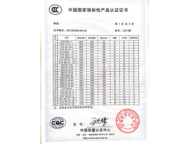 產品認證證書17